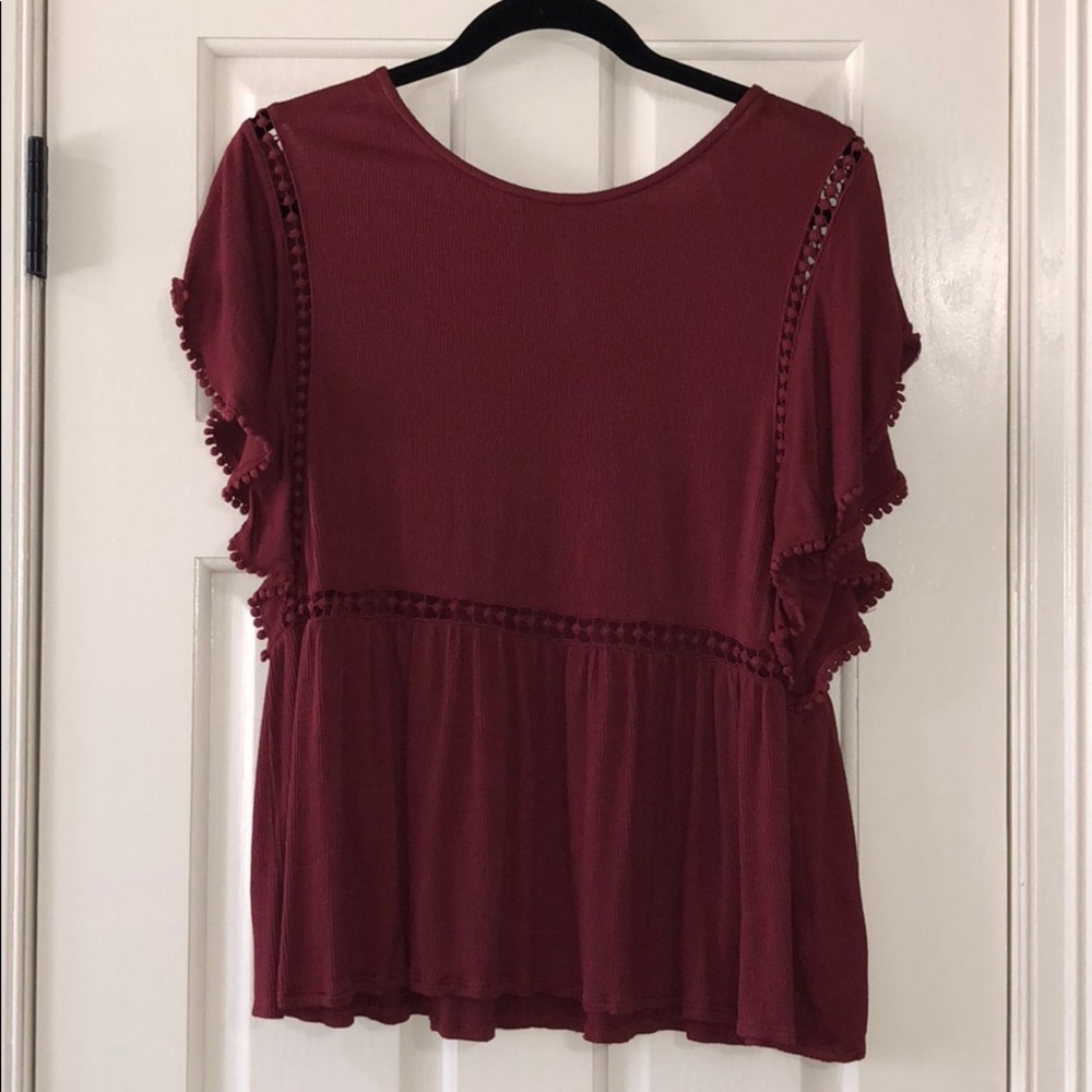 Red blouse